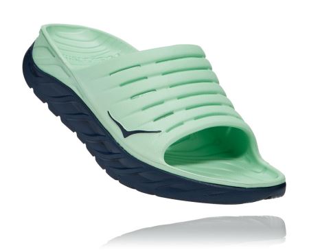 Hoka ORA Recovery Slide 2 - Sapatos Ortopédicos Mulher Verdes Cinzentas | PT-z4Ffwm7